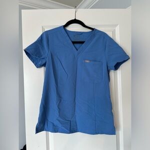Figs Ceil Blue Slim Catarina Scrub top